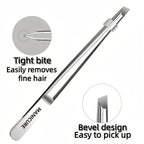 Precision Stainless Steel Slant-Tip Eyebrow Tweezers