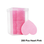 Lint-Free Heart Nail and Lash Cleaning Wipes