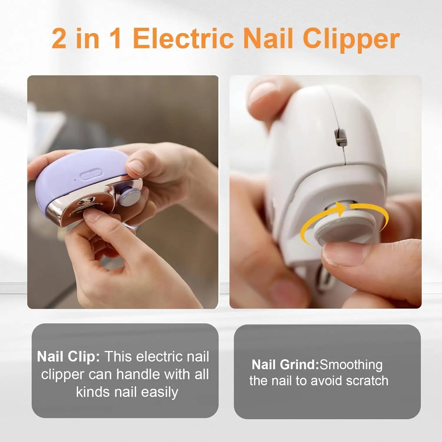 Electric Automatic Nail Trimmer and Polisher - 4