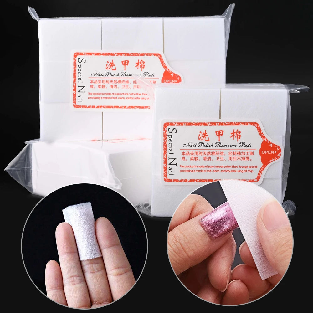 Lint-Free Nail Polish Remover Pads - 7