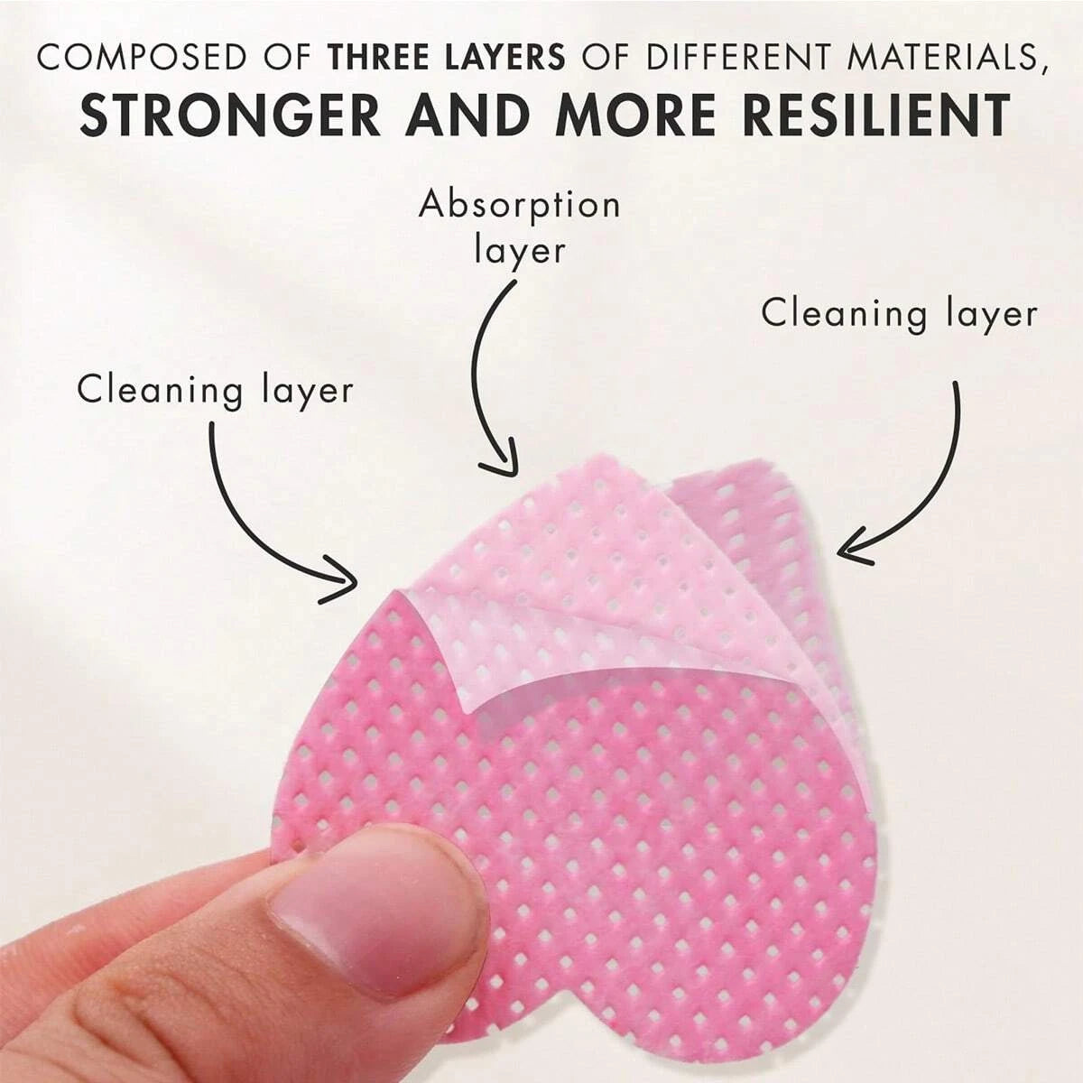 Lint-Free Nail Cleaning Wipes for Manicure and Eyelash Prep
