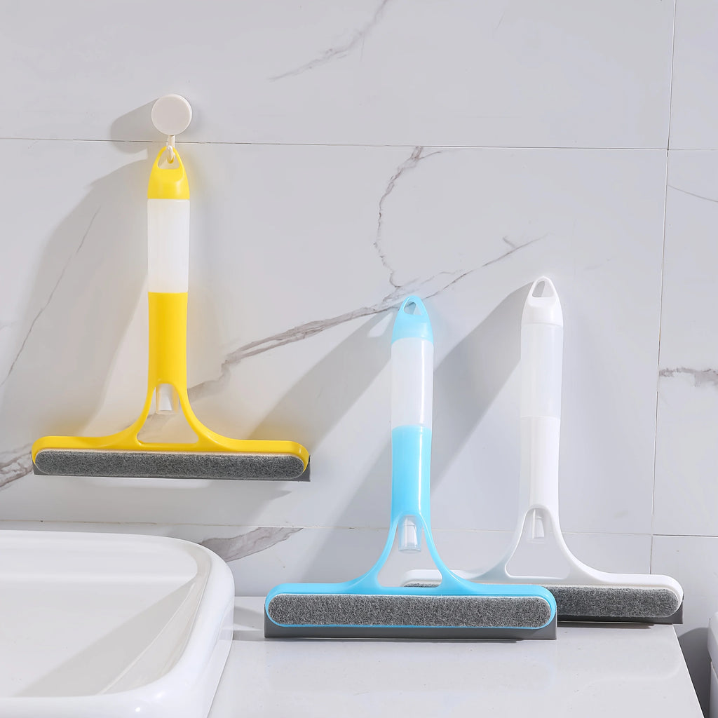 3-in-1 Glass and Window Cleaning Squeegee with Spray Bottle