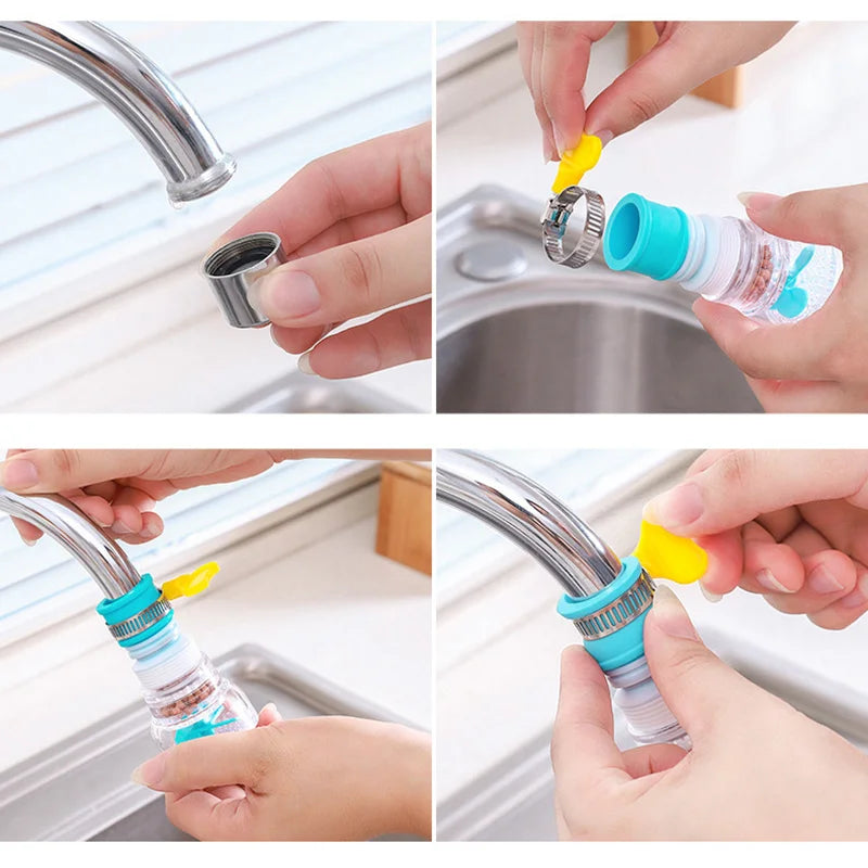 Retractable Kitchen Faucet Water Filter Sprayer - 11