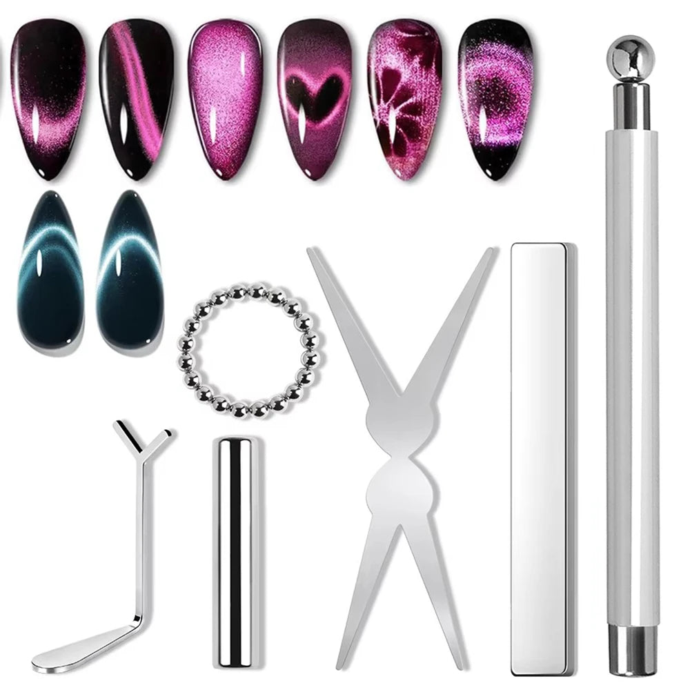 Professional Magnetic Nail Art Tool Set for Cat Eye Polish