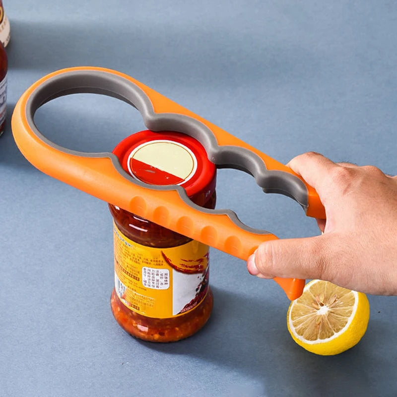 Multifunctional 4-in-1 Easy Grip Jar and Bottle Opener