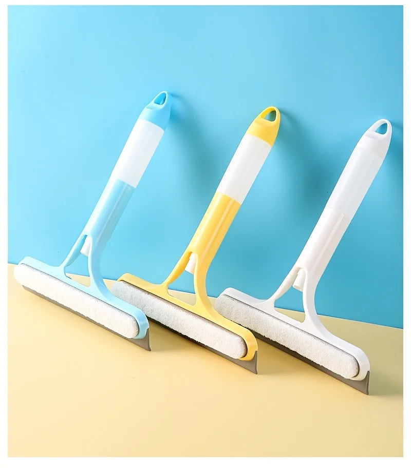 3-in-1 Glass and Window Cleaning Squeegee with Spray Bottle