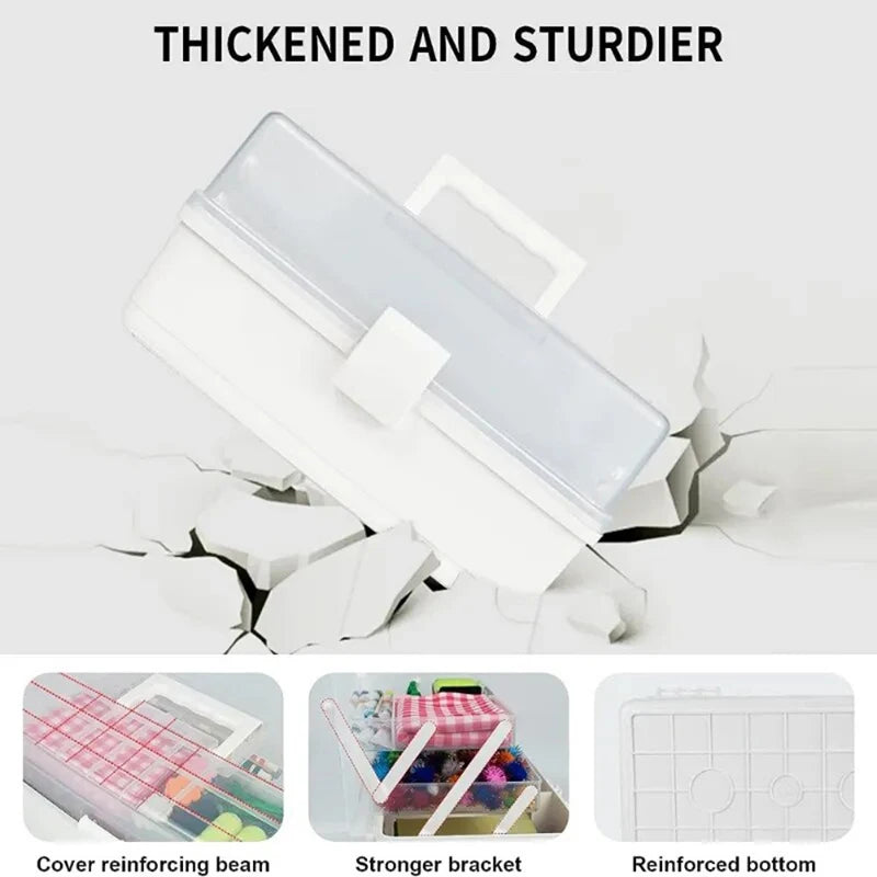 Multilayer Portable Organizer Box for Home Supplies