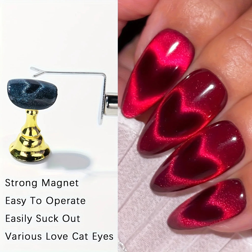 Magnetic Heart Shape Nail Art Tool for Cat Eye Polish