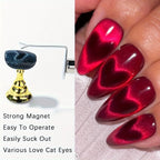 Magnetic Heart Shape Nail Art Tool for Cat Eye Polish