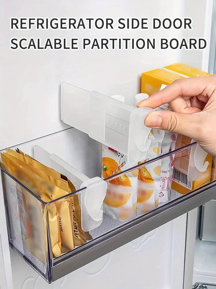 Adjustable Refrigerator Shelf Organizer Dividers