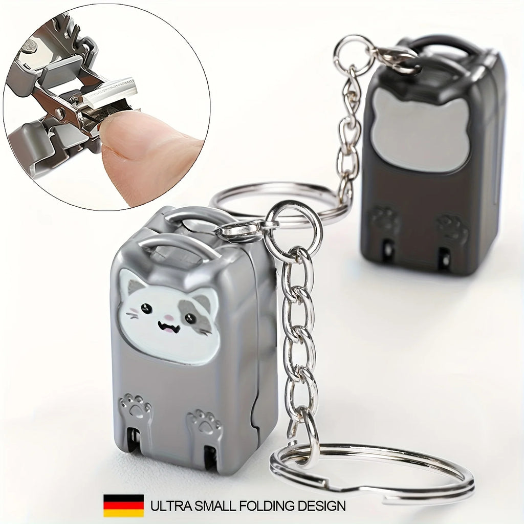 Foldable Kitten Keychain Nail Clipper