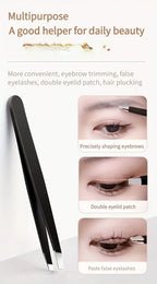 Precision Stainless Steel Eyebrow Tweezer Set