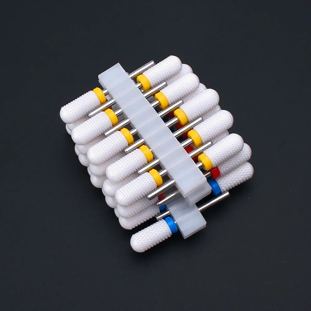 Ceramic Nail Drill Bit Set for Manicure and Pedicure