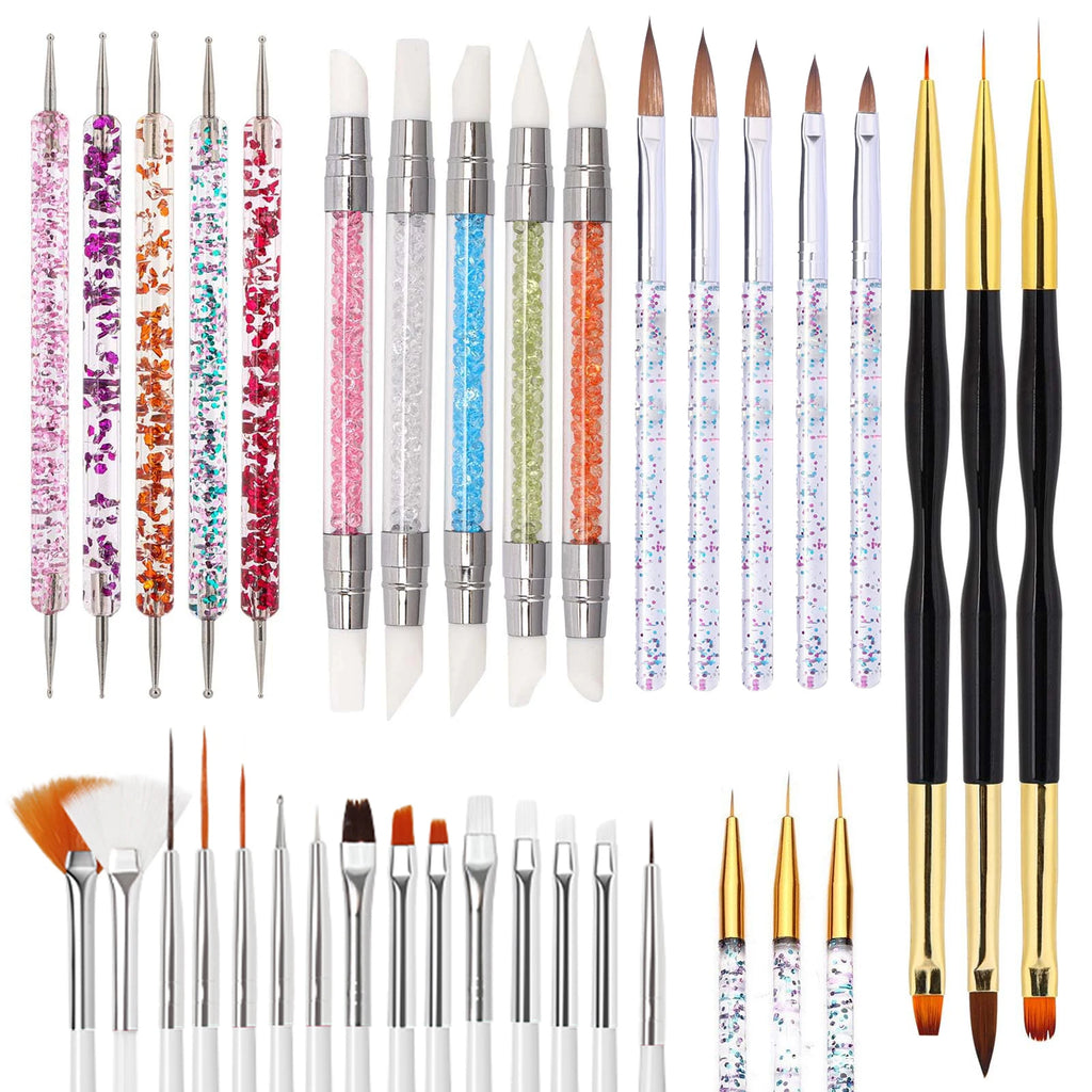 Professional Nail Art Brush and Dotting Tool Set
