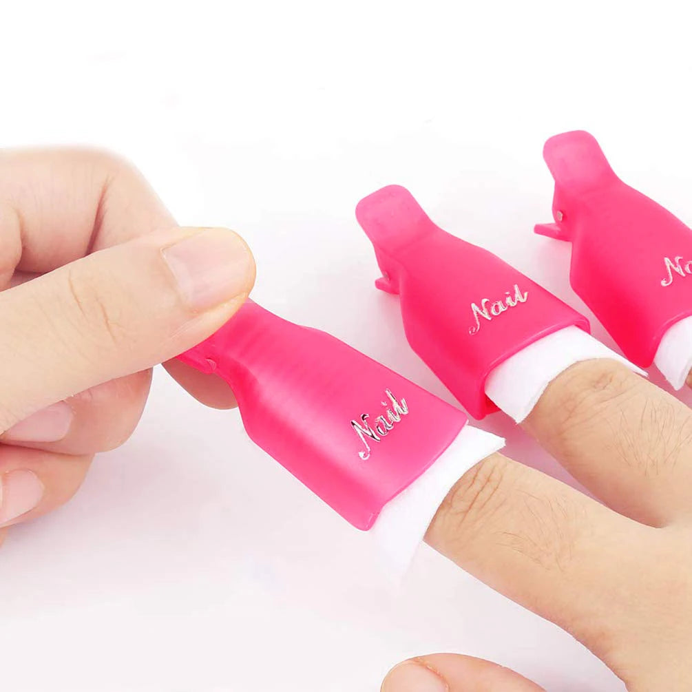 Reusable Soak Off Nail Gel Polish Remover Clips - 18