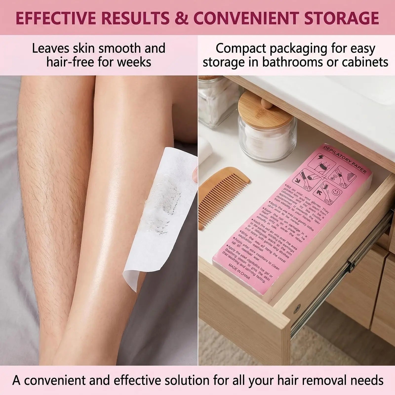 Professional Non-Woven Hair Removal Wax Strips - 5