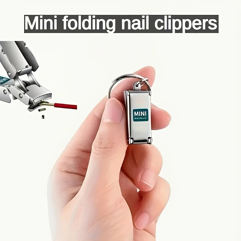 Compact Folding Nail Clippers for Travel and Daily Use