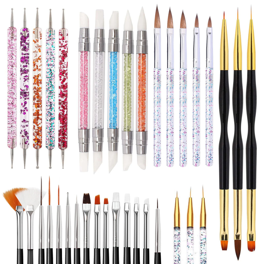 Professional Nail Art Brush and Dotting Tool Set