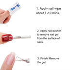 Stainless Steel Gel Nail Polish and Cuticle Remover Tool