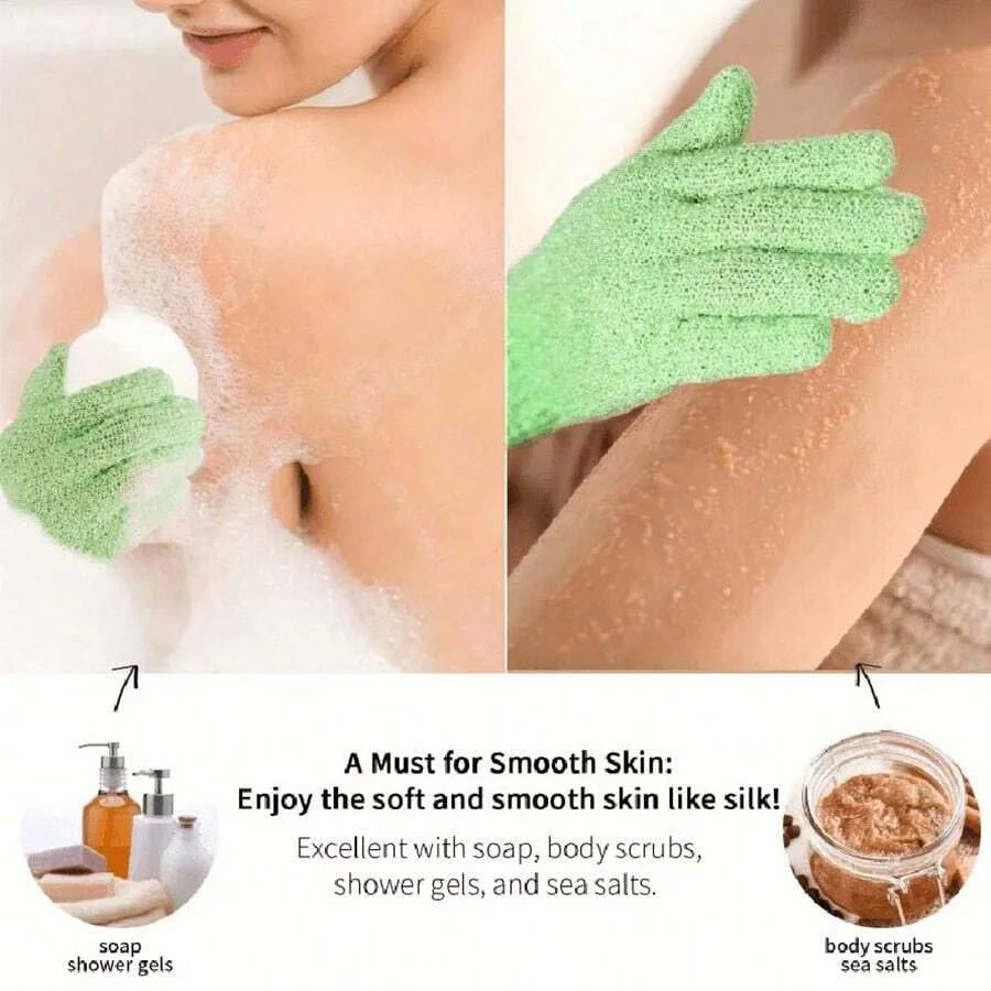 Reversible Exfoliating Shower Bath Gloves