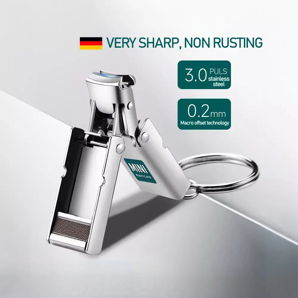Portable Stainless Steel Collapsible Nail Clipper