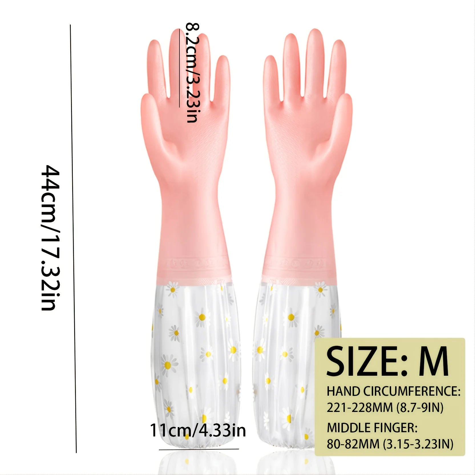 Extra-Long Waterproof Cleaning Gloves