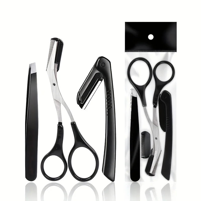Professional Eyebrow Grooming and Facial Hair Trimmer Set - 14