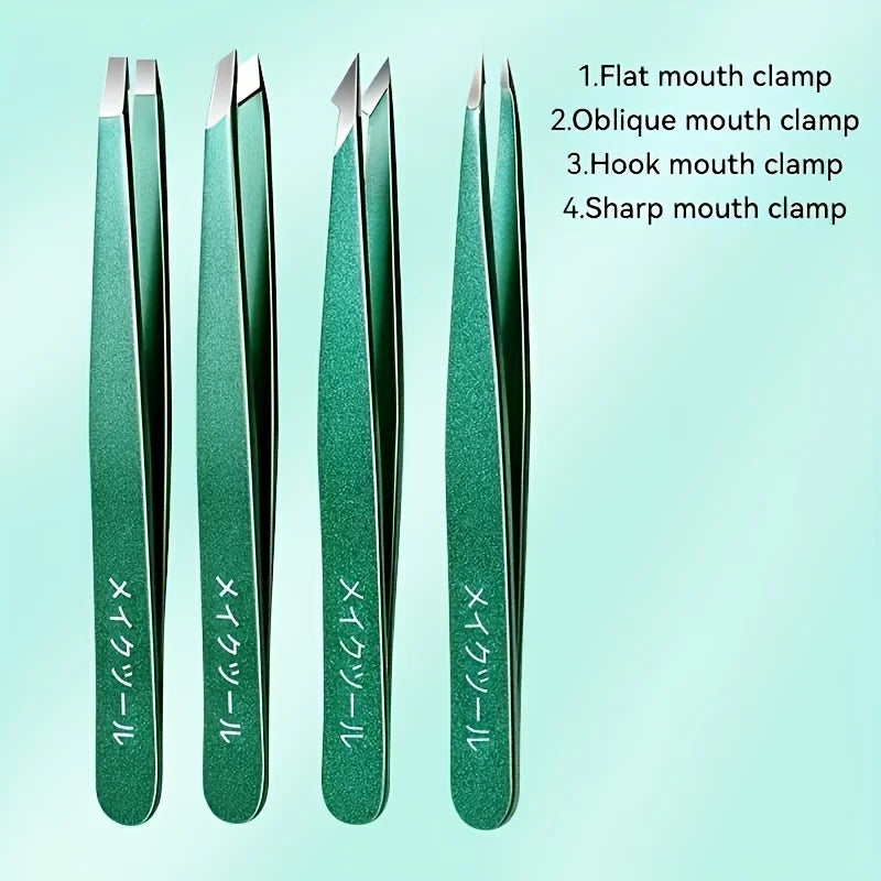 Professional Stainless Steel Precision Tweezer Set