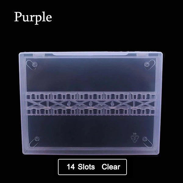 Clear Nail Drill Bit Storage Case