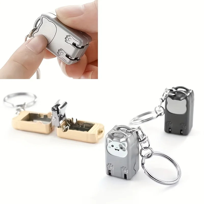 Foldable Kitten Keychain Nail Clipper - 7