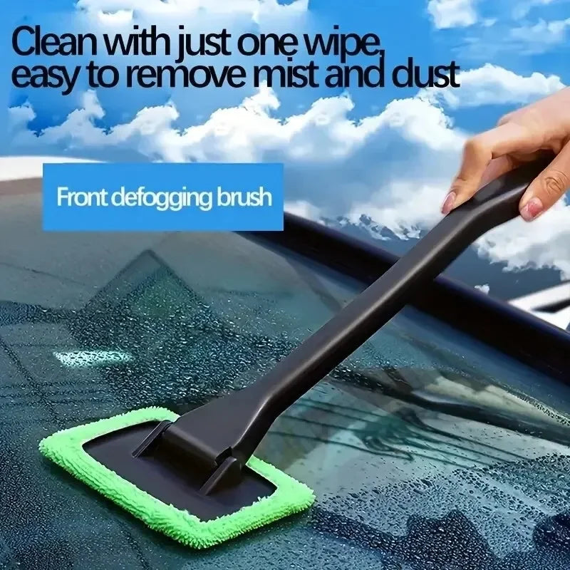 Extendable Windshield Cleaning Tool for Clear Car Visibility - 1