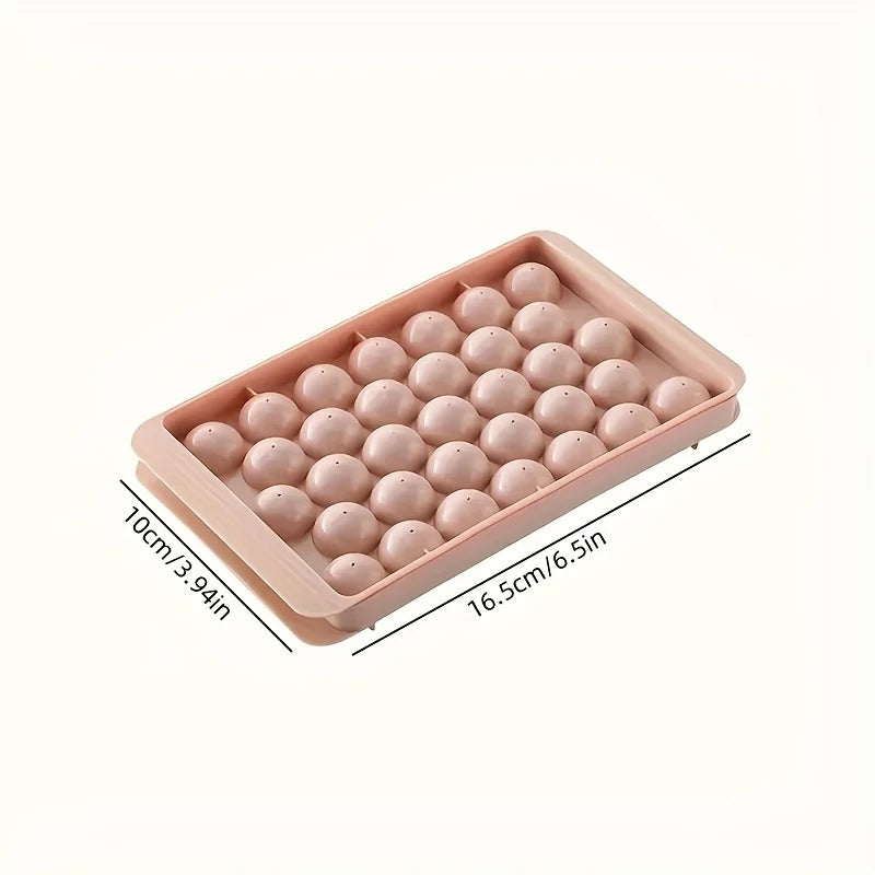 Round Ice Ball Maker Tray for Cocktails - 4
