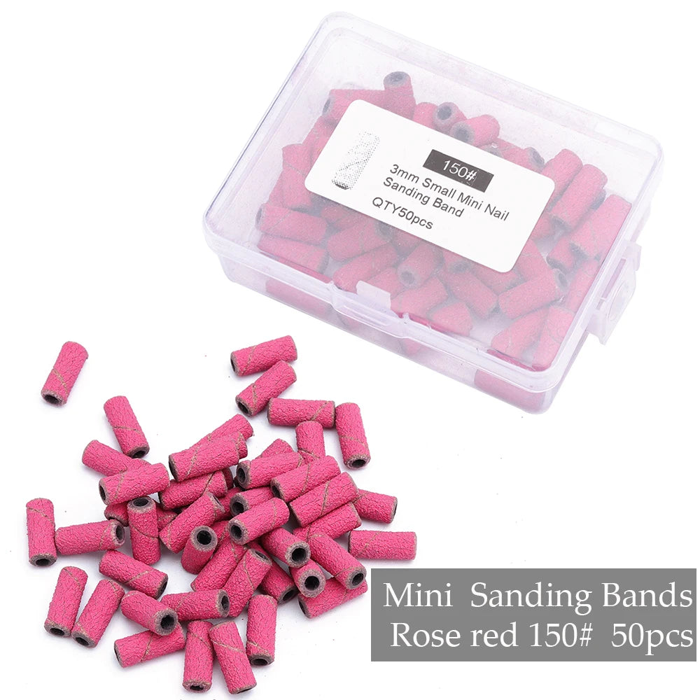 Professional Mini Nail Sanding Bands for Electric Drill
