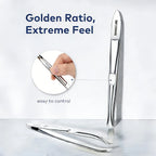 Precision Stainless Steel Slant-Tip Eyebrow Tweezers