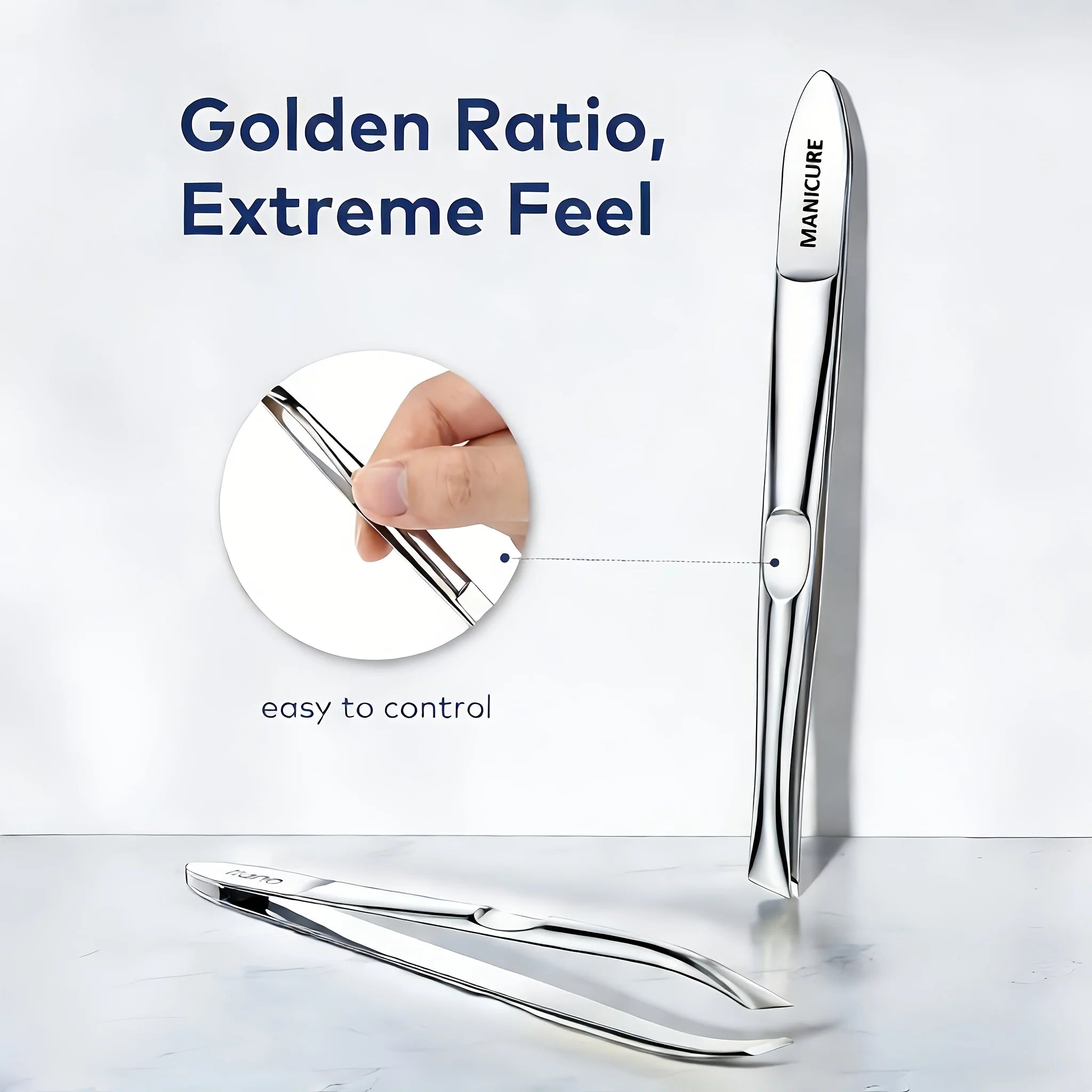 Precision Stainless Steel Slant-Tip Eyebrow Tweezers - 7