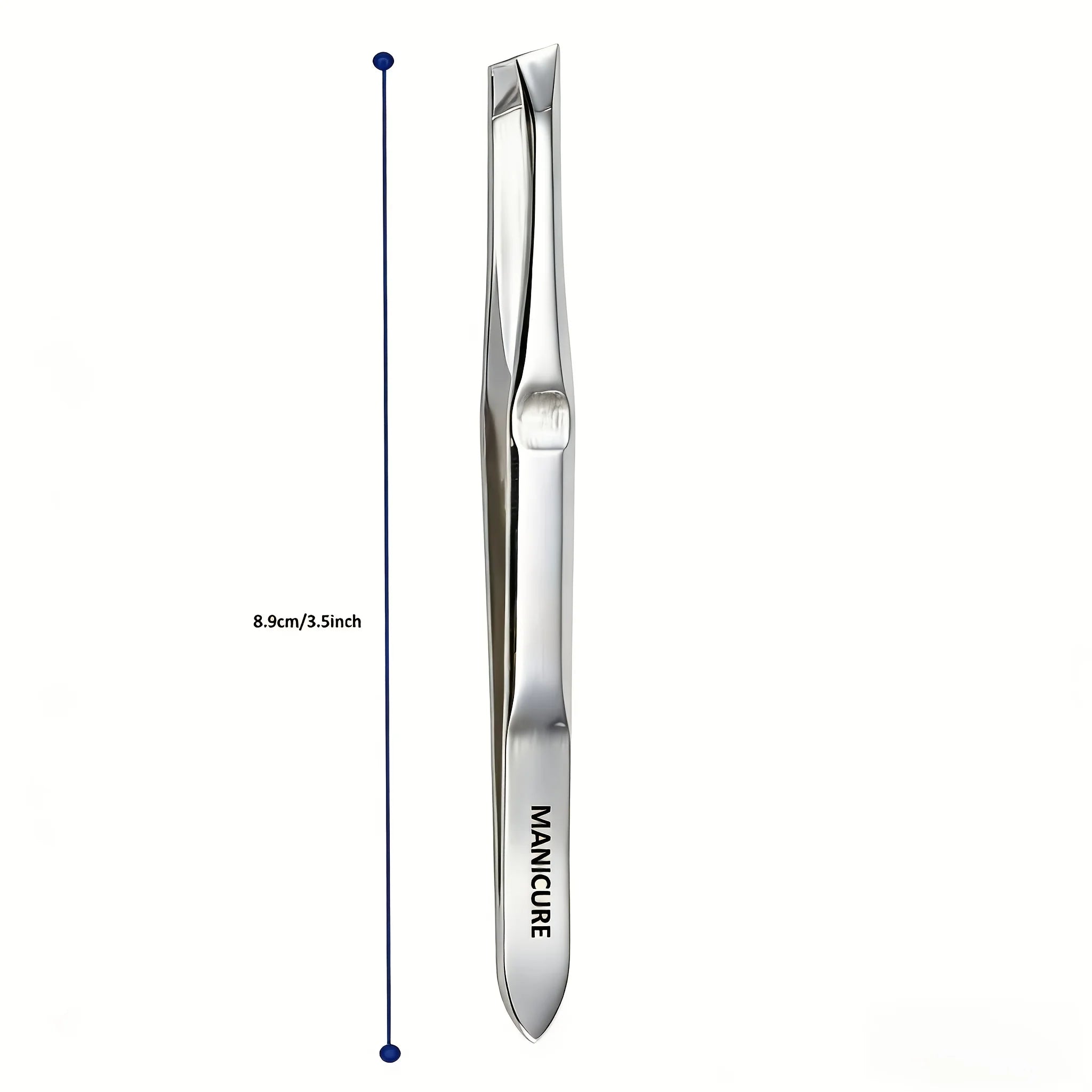 Precision Stainless Steel Slant-Tip Eyebrow Tweezers - 4