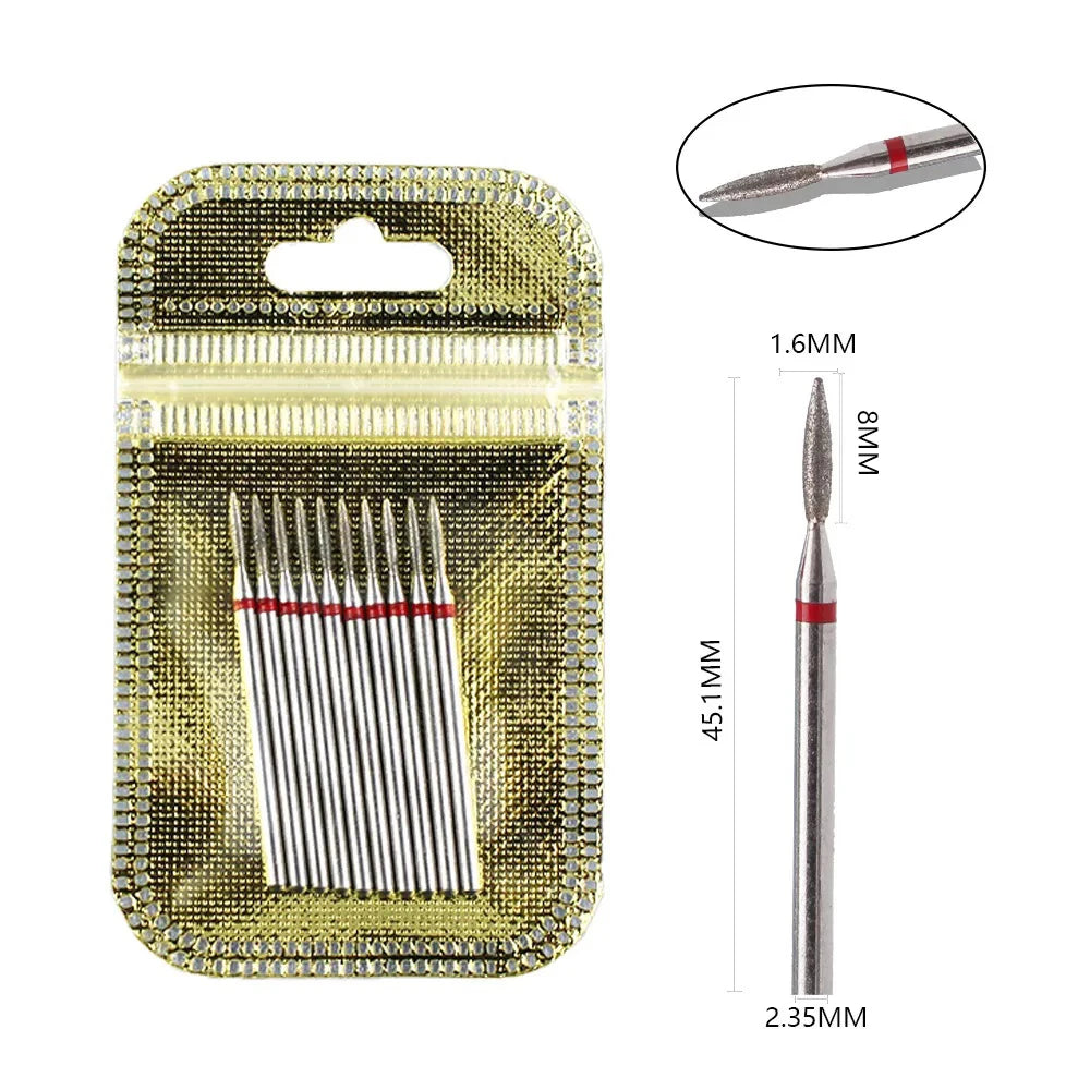 Diamond Drill Bit Set for Professional Nail Manicure