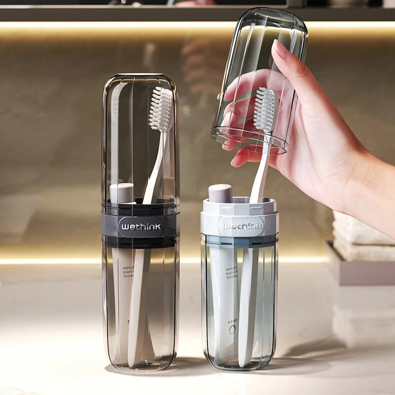 Portable Toothbrush and Toothpaste Travel Case