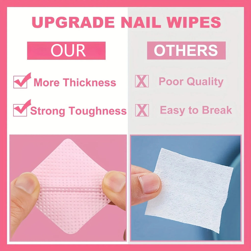 Lint-Free Nail Wipes for Gel Polish Removal