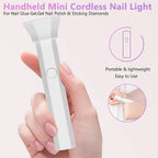 Portable Handheld UV LED Nail Curing Lamp for Gel Polish