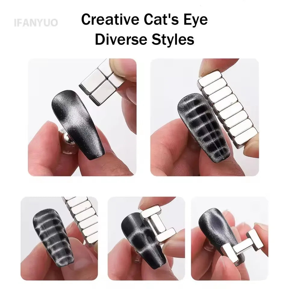 Professional Cat Eye Nail Art Magnet Set