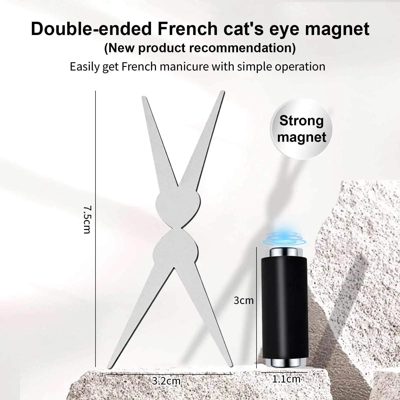 Magnetic French Tip Cat Eye Nail Tool