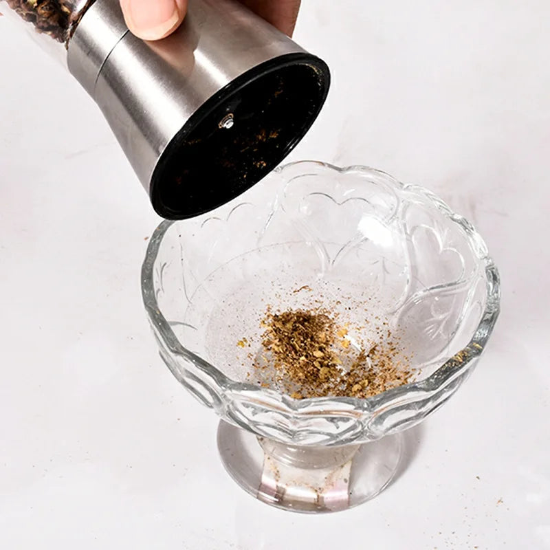 Stainless Steel Adjustable Pepper and Salt Grinder - 6