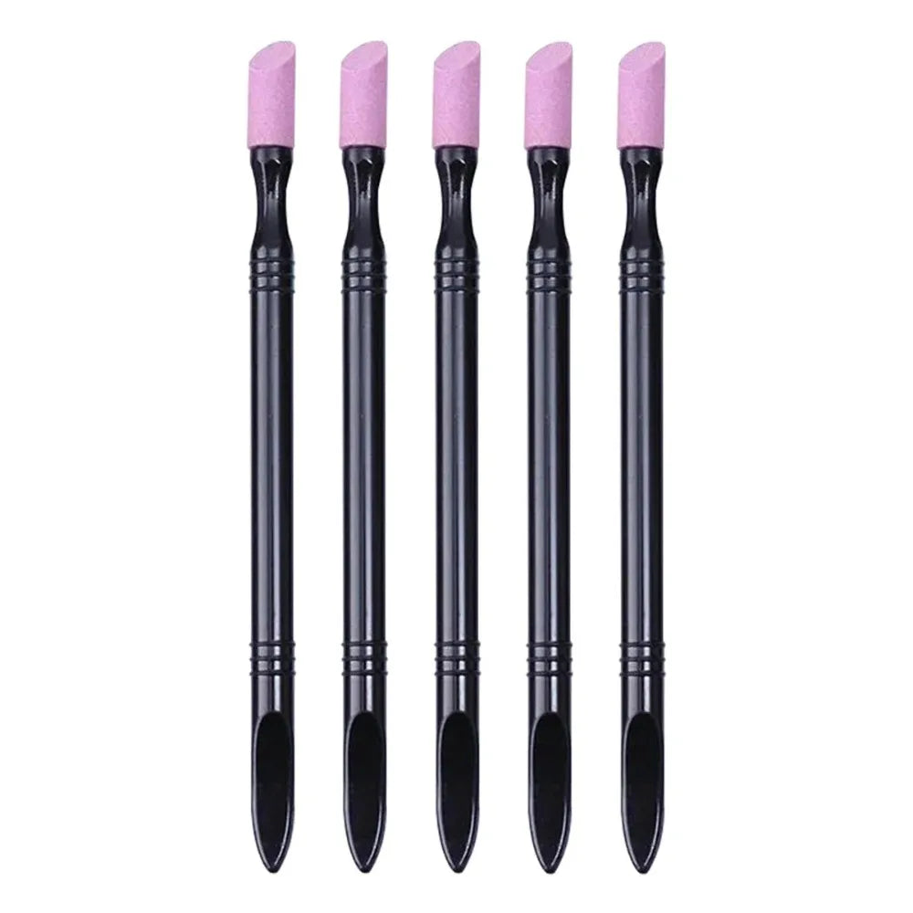 Dual-Ended Quartz Cuticle Pusher and Nail Trimmer