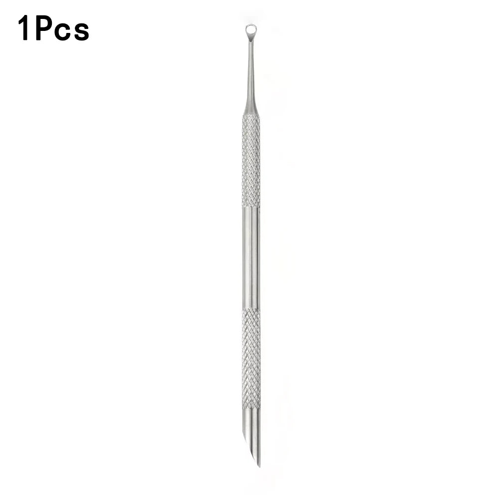 Double-Ended Stainless Steel Cuticle Pusher and Nail Cleaner - 17