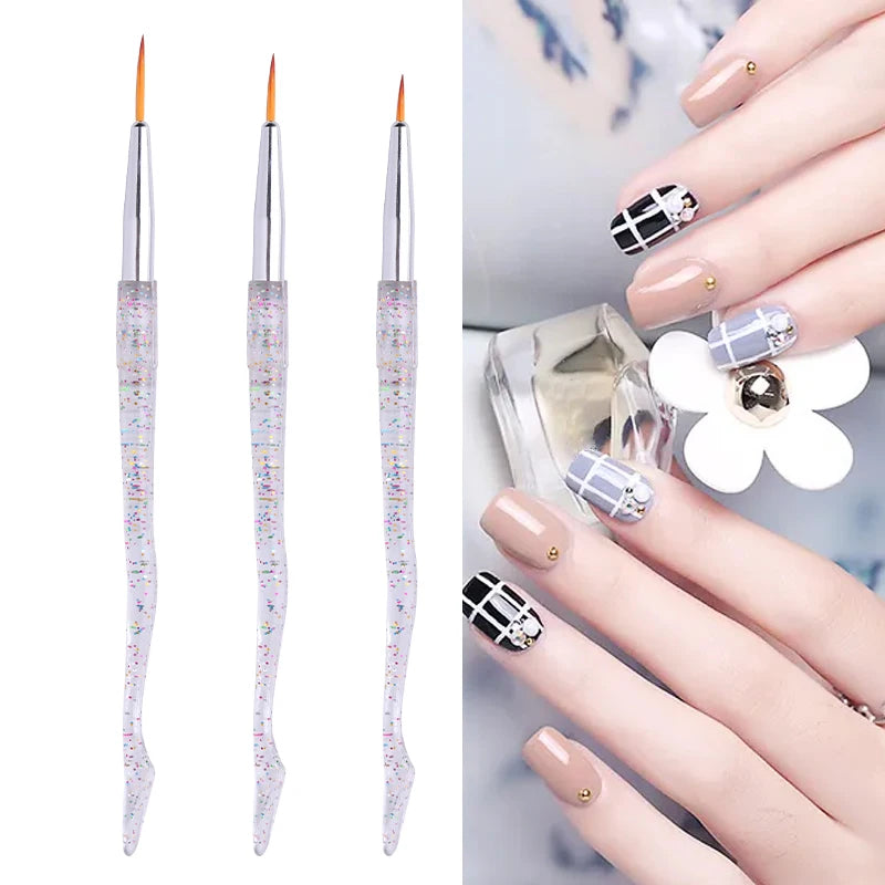 Professional Nail Art Liner Brush Set - 10