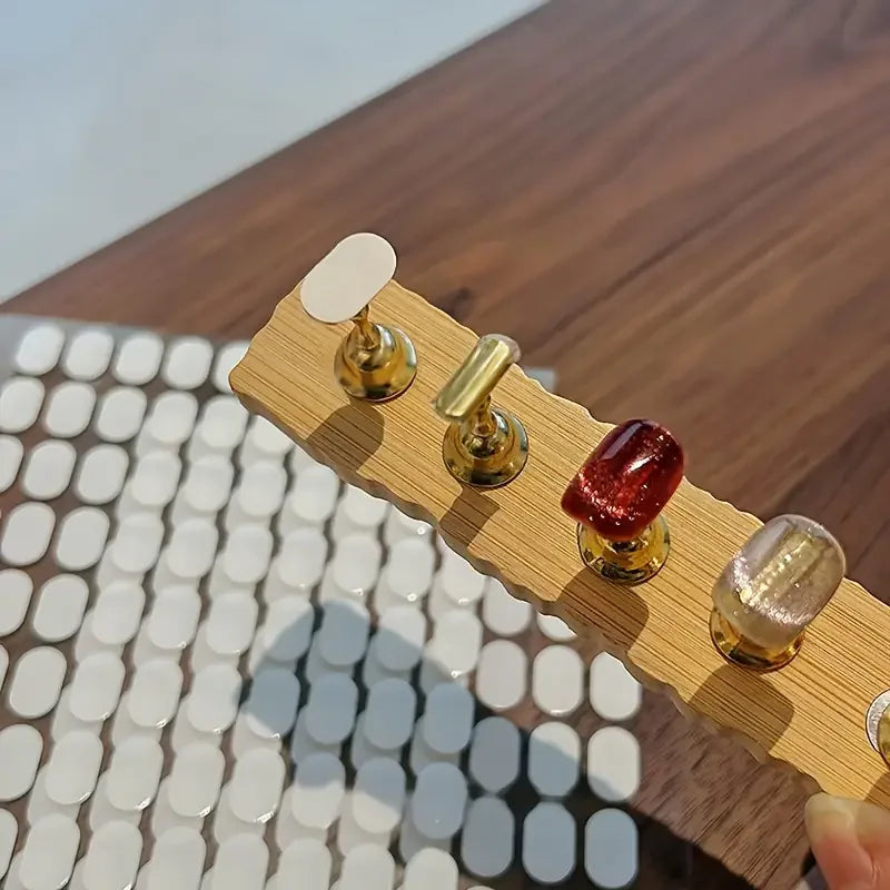 Double-Sided Adhesive Tabs for Nail Art Display