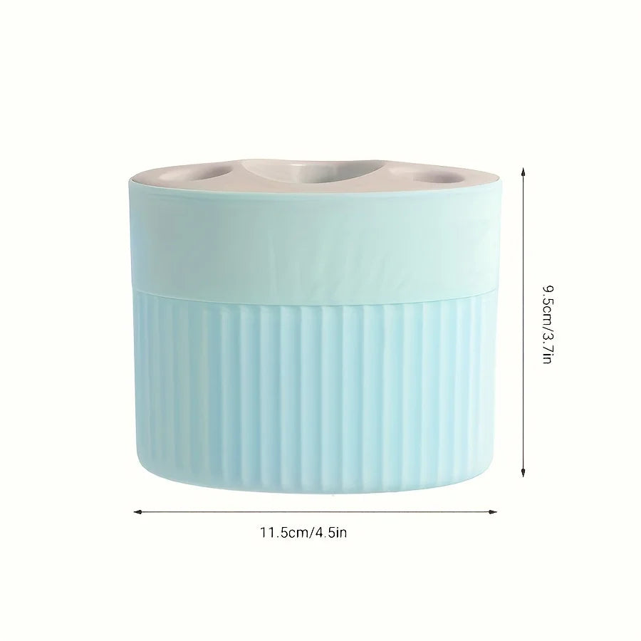 4-Slot Bathroom Toothbrush and Toothpaste Organizer Stand - 3