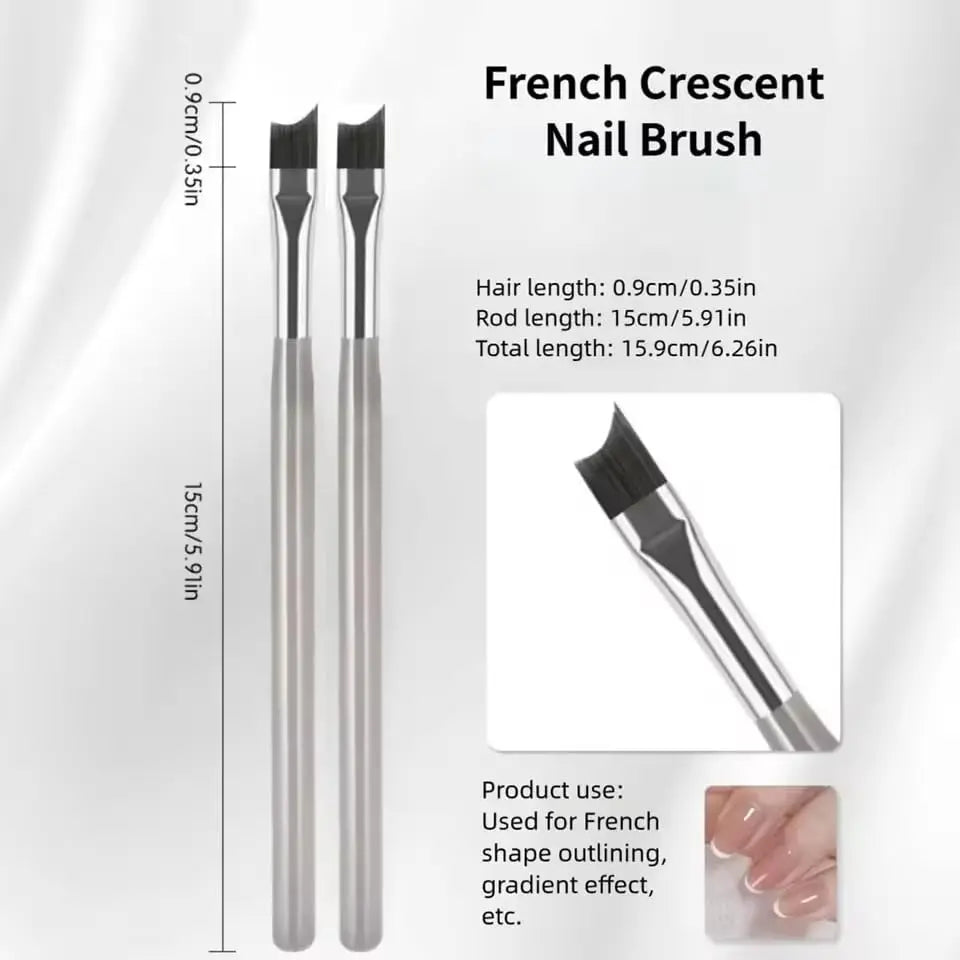 Professional French Tip Nail Art Brush for Perfect Manicures