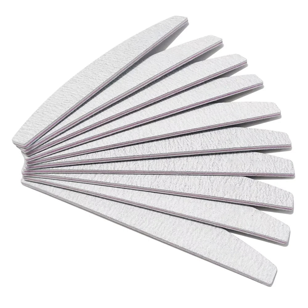 Professional Half Moon Nail File and Buffer Set